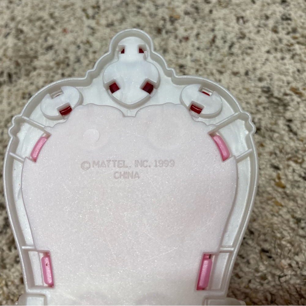 Barbie doll parlor toy chair vintage 1999 pink Mattel girls toys mirror - Picture 5 of 10